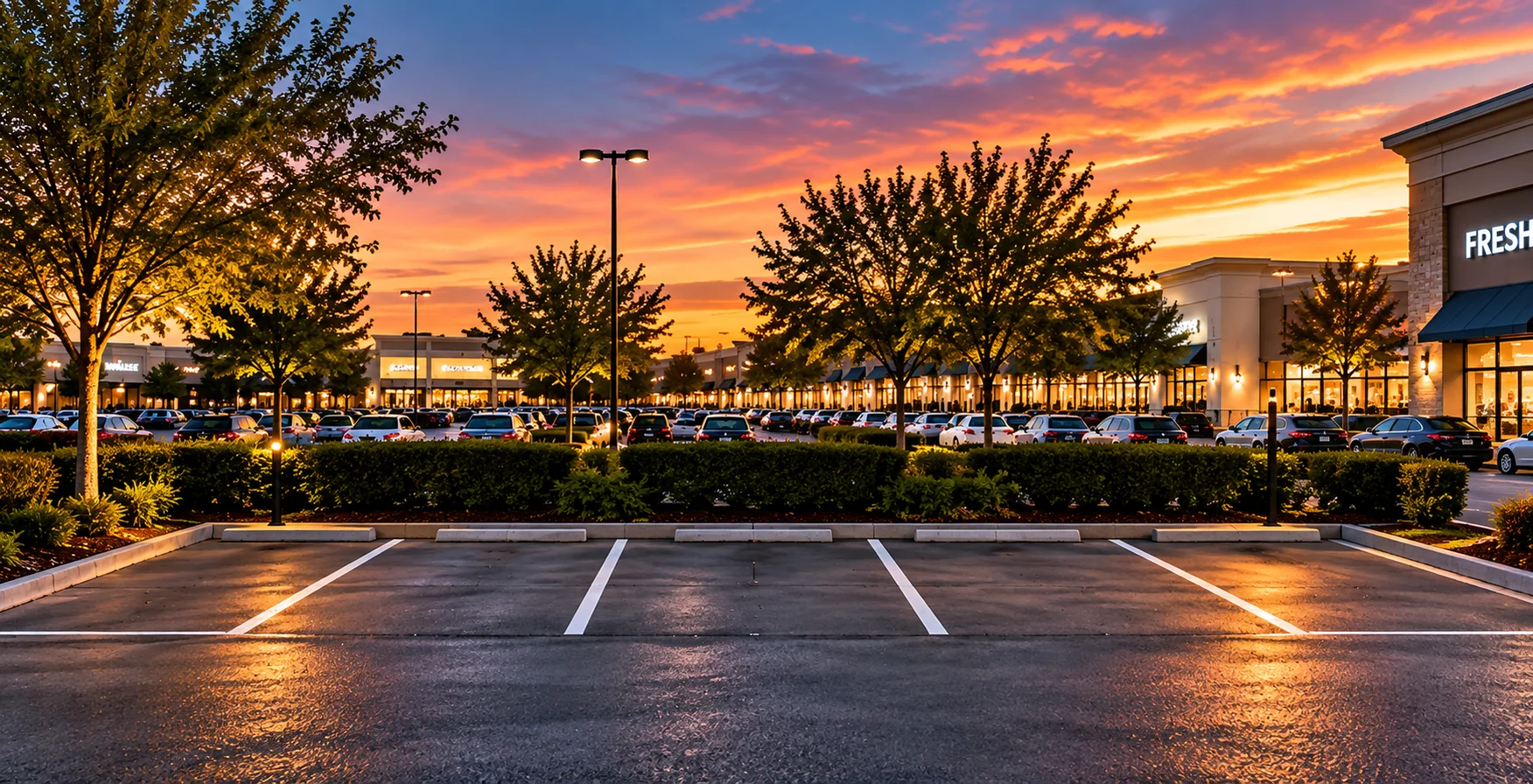 Before — ordinary unused parking spaces