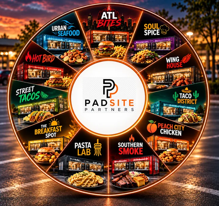 PadSite Partners restaurant concept wheel