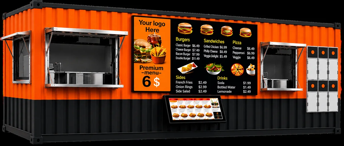 The PadSite kitchen platform finished for a different restaurant concept