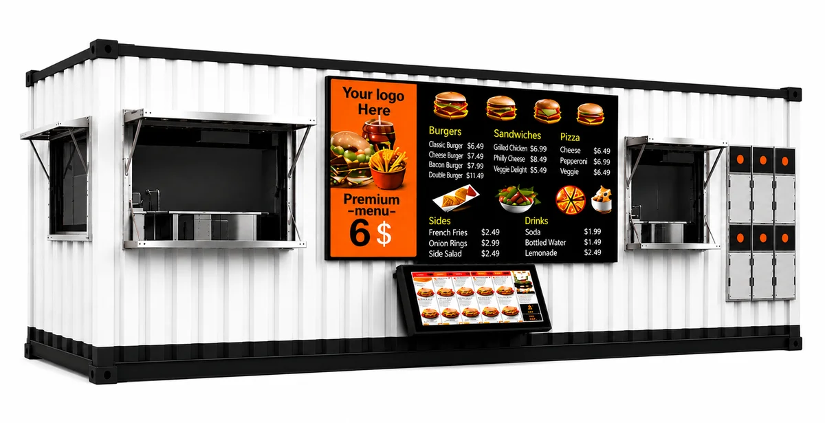 The PadSite kitchen platform finished for a different restaurant concept